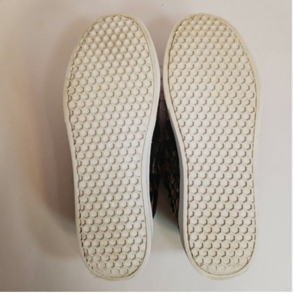 Sam Edelman Leya Velvet Shoes Faux Fur PomPom Slip-On Sneakers size 8.5 Burgundy - Picture 14 of 17